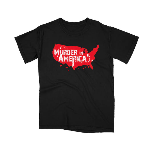 SIGNATURE LOGO TEE (“Murder In America”) [BLACK] (LIMITED TO 50 PIECES)