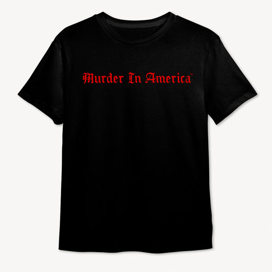 GOTH PRINT TEE (“Murder In America”) [BLACK] (LIMITED TO 50 PIECES)